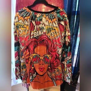 Pop Art High Waist Skirt